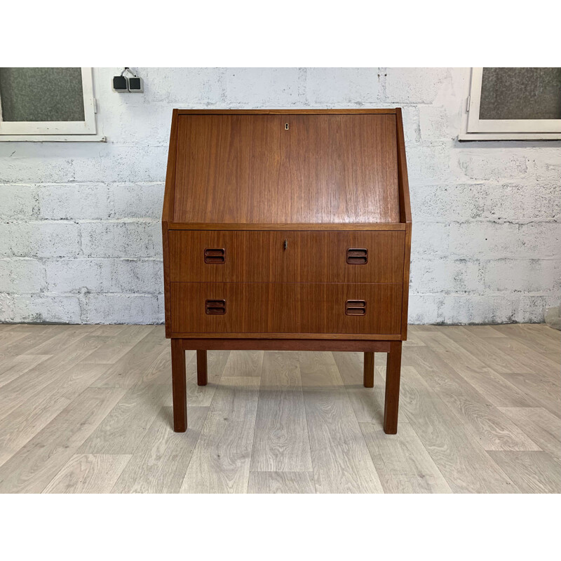 Vintage teak secretary by Gunnar Nielsen Tibergaard, 1960