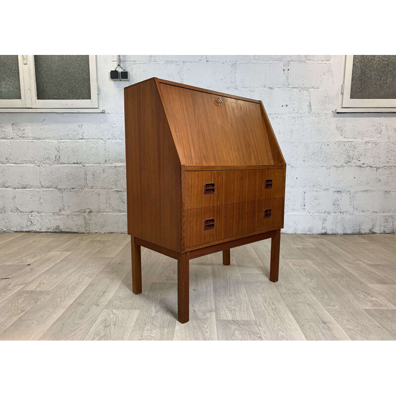 Vintage teak secretary by Gunnar Nielsen Tibergaard, 1960