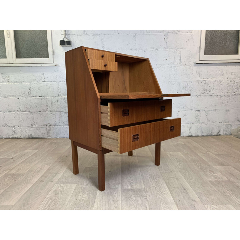 Vintage teak secretary by Gunnar Nielsen Tibergaard, 1960