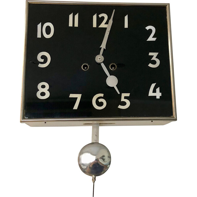 Reloj de pared vintage de Kienzle, Checoslovaquia