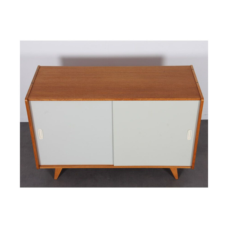 Oakwood vintage sideboard model U-452 by Jiri Jiroutek for Interier Praha, 1960s