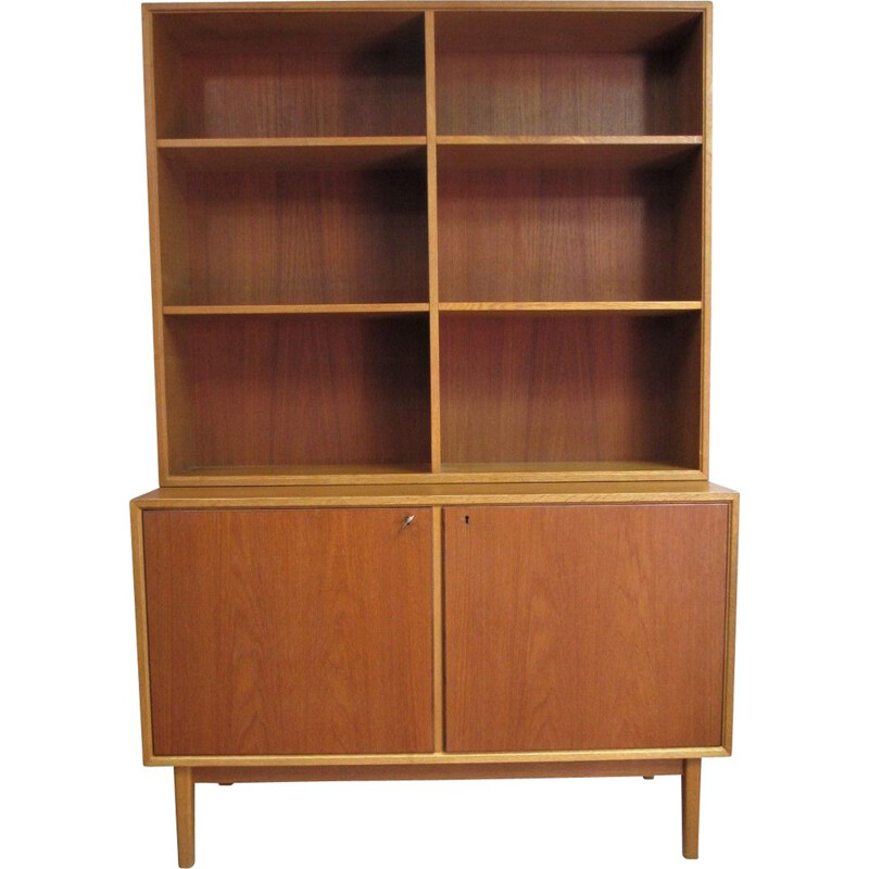 Vintage oak bookcase, Sweden 1960