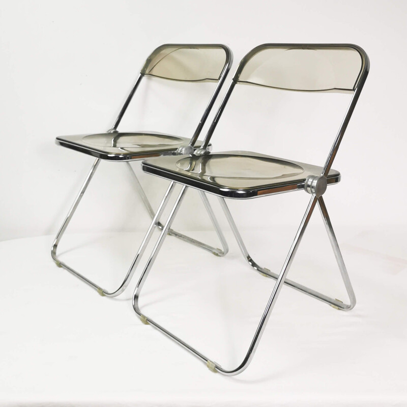 Pair of vintage chairs by G. Piretti for Castelli, Italy 1960s