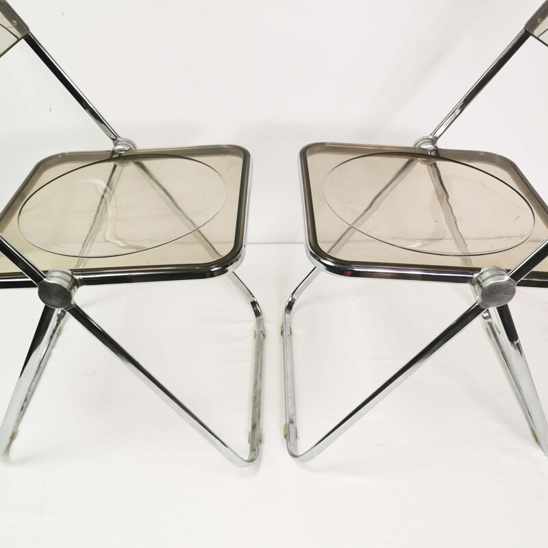 Pair of vintage chairs by G. Piretti for Castelli, Italy 1960s