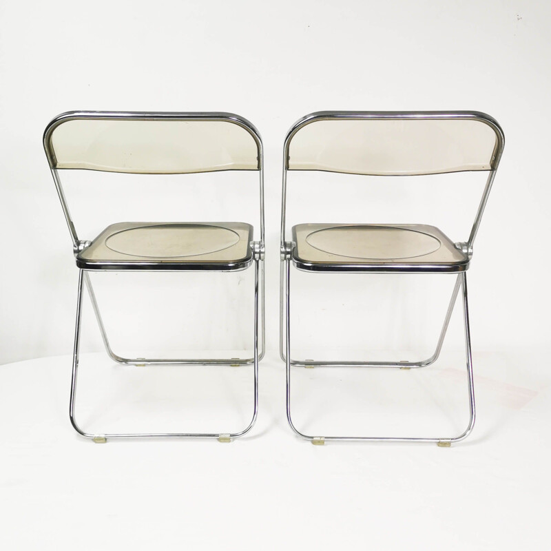 Pair of vintage chairs by G. Piretti for Castelli, Italy 1960s