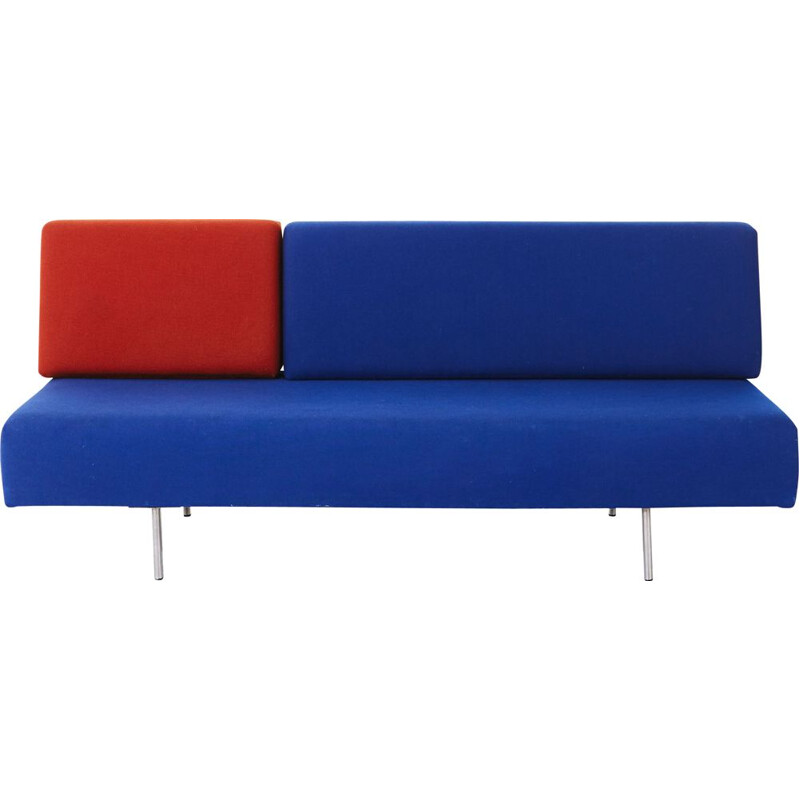 Vintage 169 blue and red sofa by Kho Liang Le for Artifort, 1958