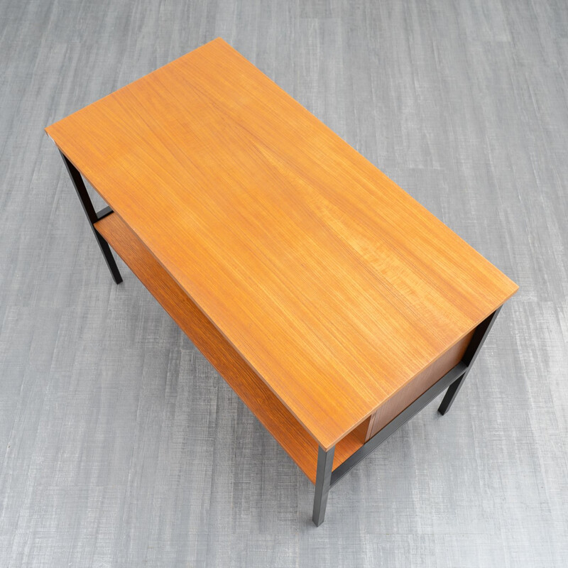 Mid-century teak desk minimalist design, 1960s