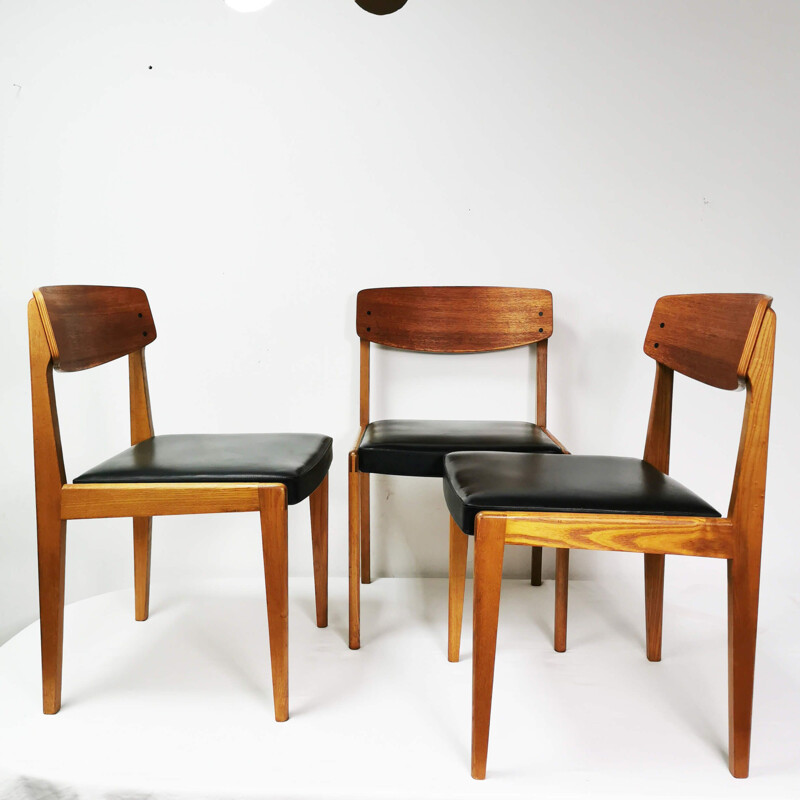 Set of 6 mid century chairs, Denmark 1960s