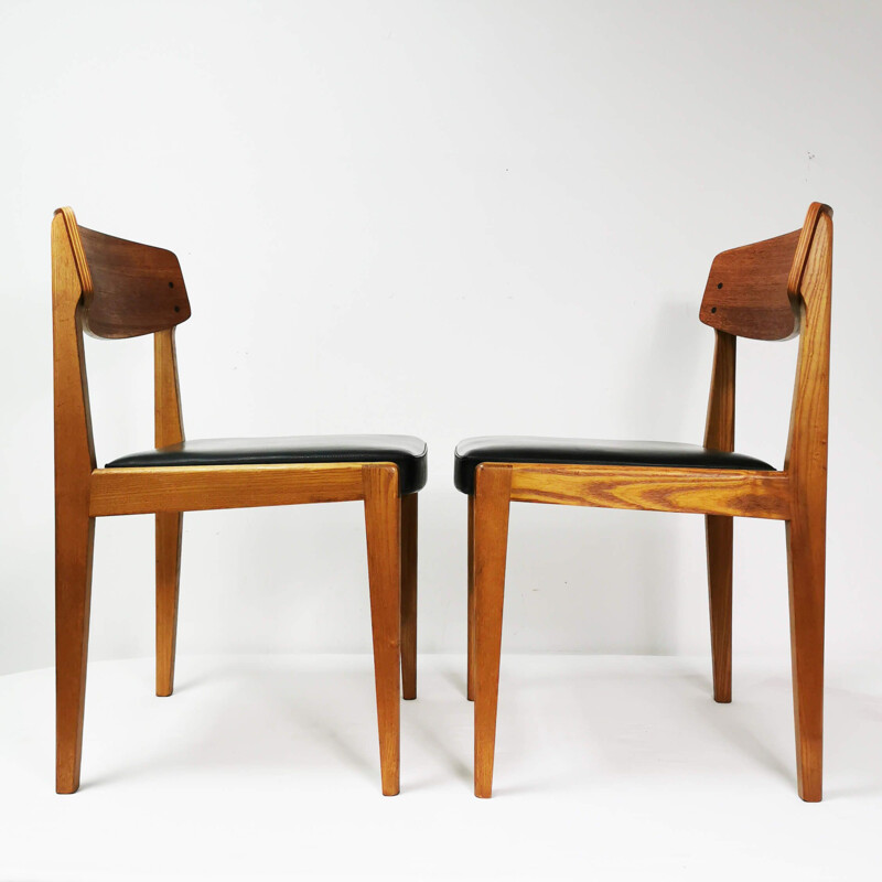 Set of 6 mid century chairs, Denmark 1960s