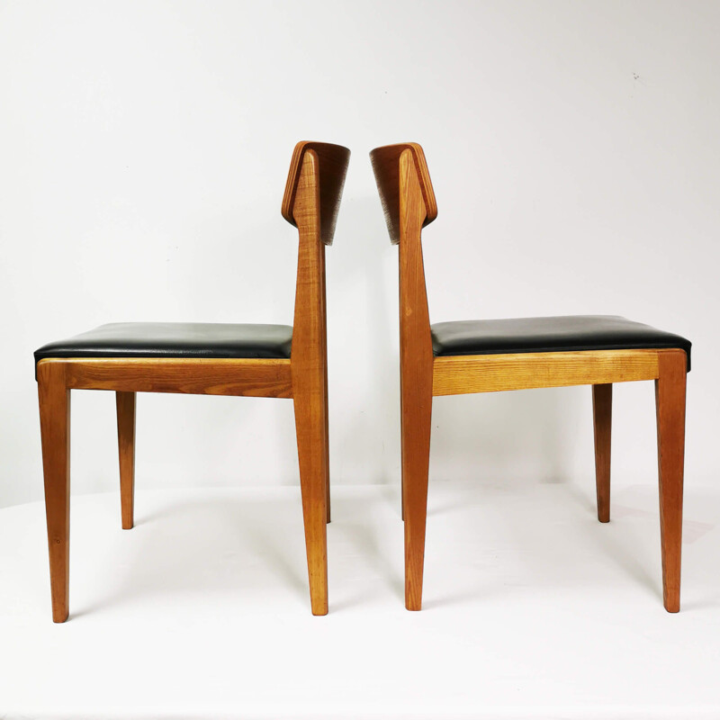 Set of 6 mid century chairs, Denmark 1960s