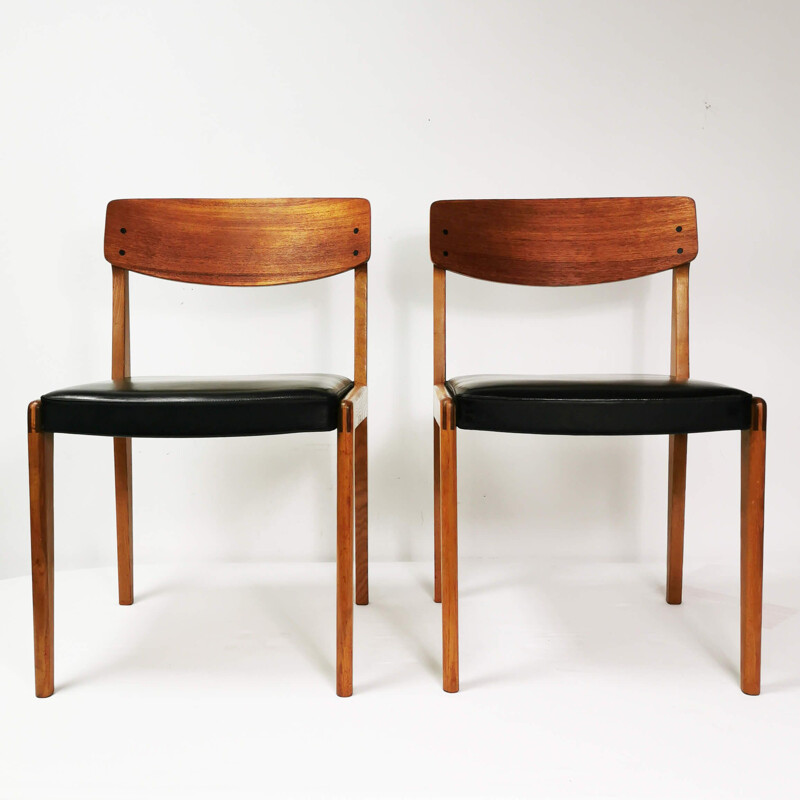 Set of 6 mid century chairs, Denmark 1960s