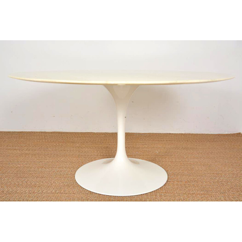 Vintage round marble table by Eero Saarinen for Knoll International, 1960