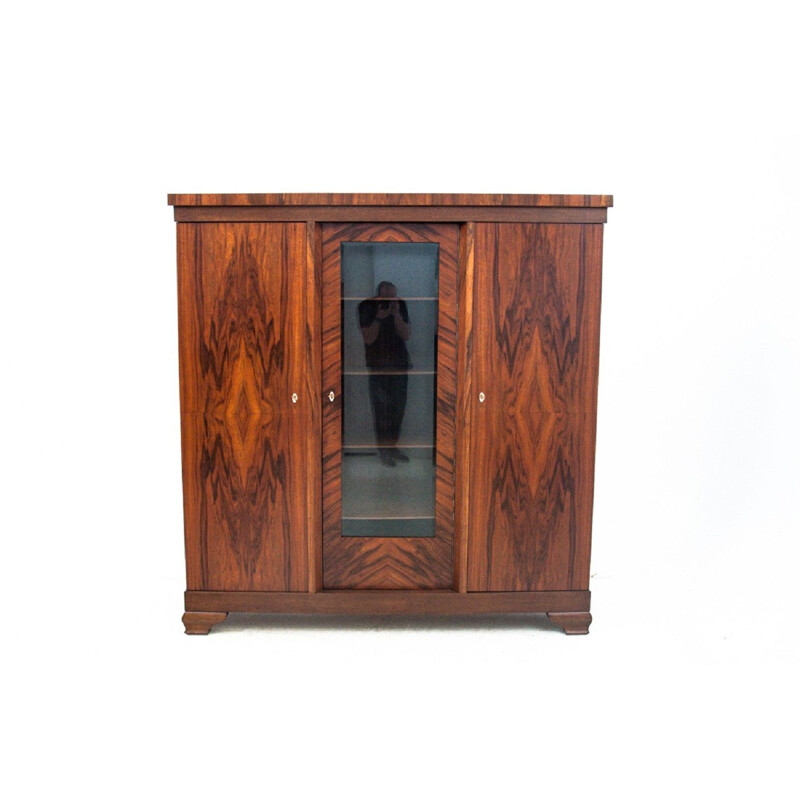 Vintage walnut cabinet, Poland 1940