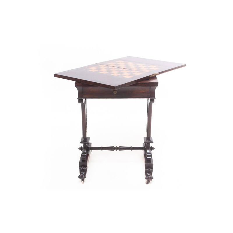 19th century victorian rosewood chess table