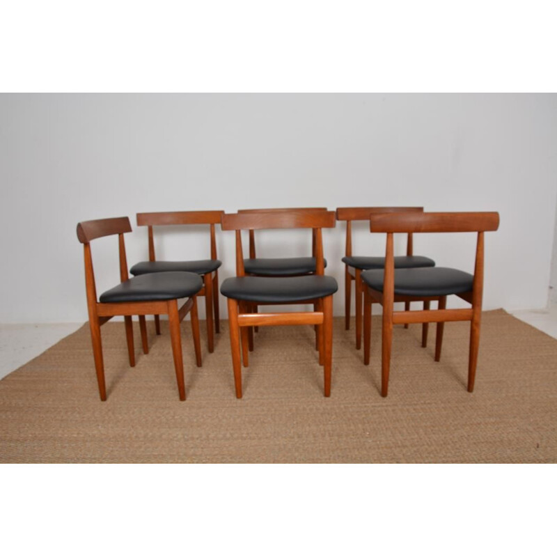 Lot de 6 chaises danoises vintage par Hans Olsen pour Frem Røjle, 1960