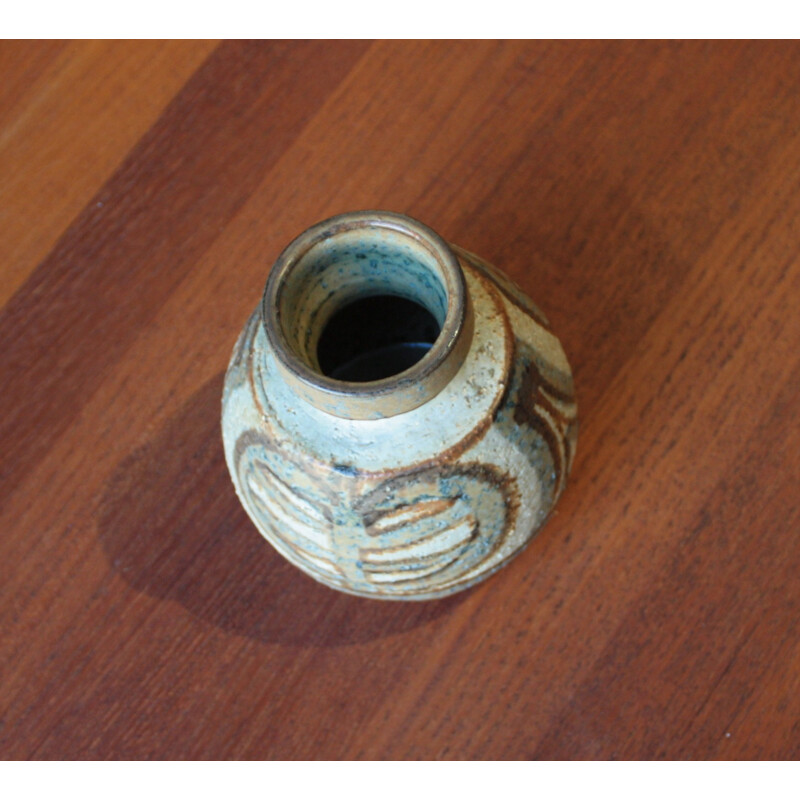 Small Danish Soholm Stentoj vase in ceramic, Noomi BACKHAUSEN - 1970s