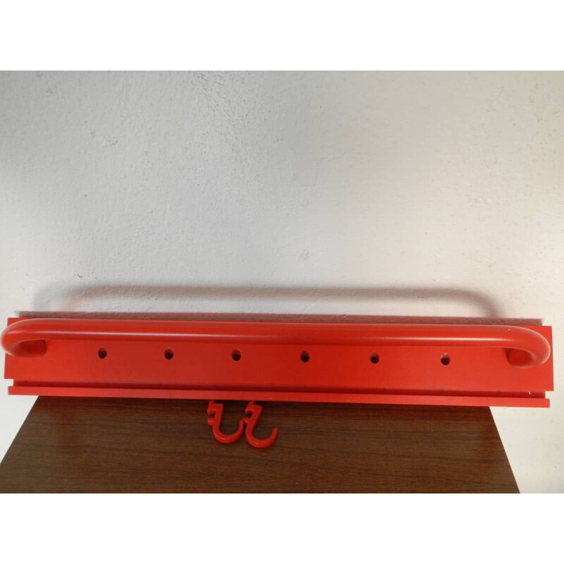 Vintage coat rack with shelves by Kartell