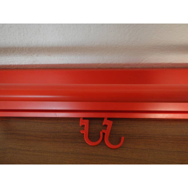 Vintage coat rack with shelves by Kartell