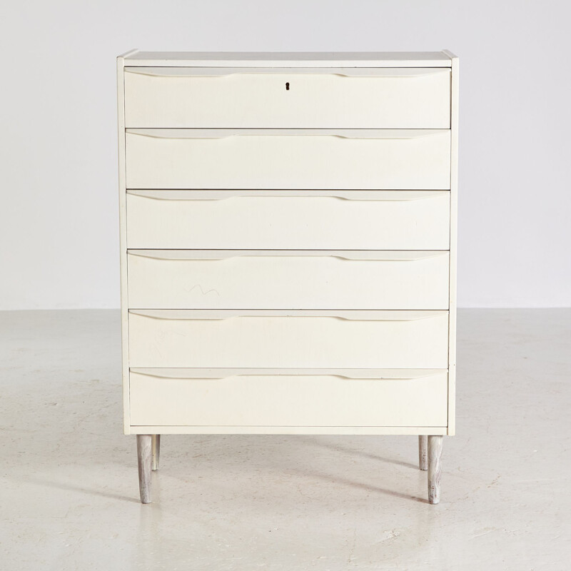 Vintage white chest of drawers, Denmark