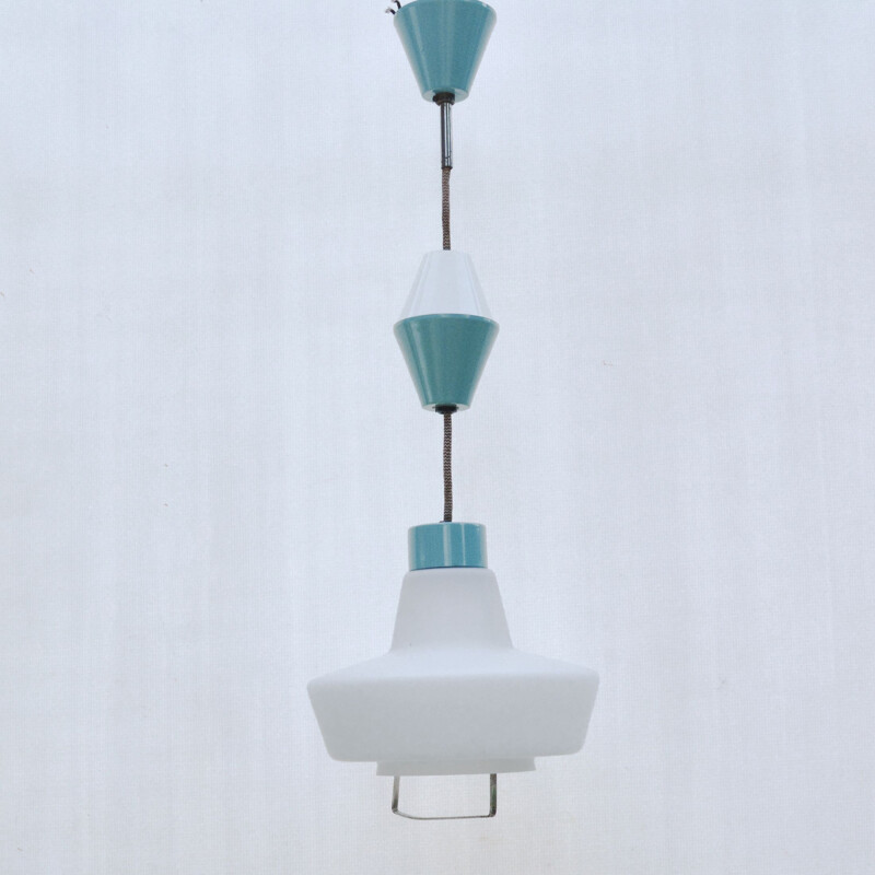 Vintage pendant lamp by Kamenický Šenov for Lustra, Czechoslovakia 1950