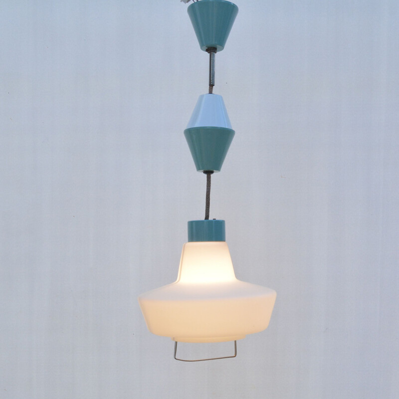 Vintage pendant lamp by Kamenický Šenov for Lustra, Czechoslovakia 1950