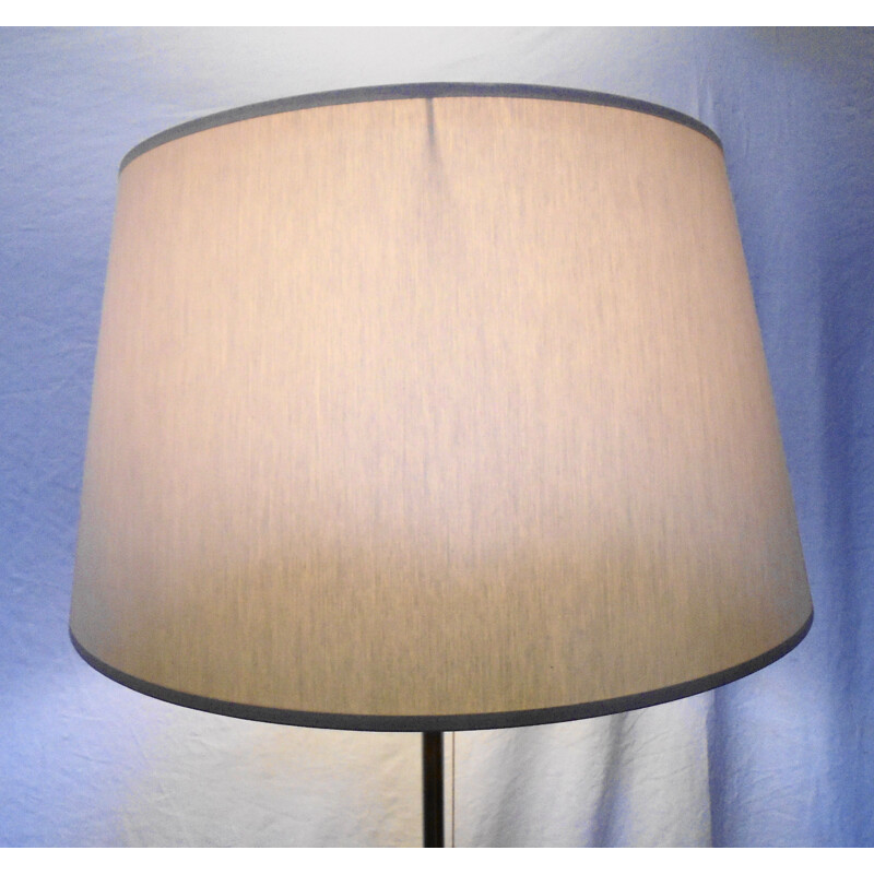 Vintage Lunel floor lamp in solid teak and brass, 1950s