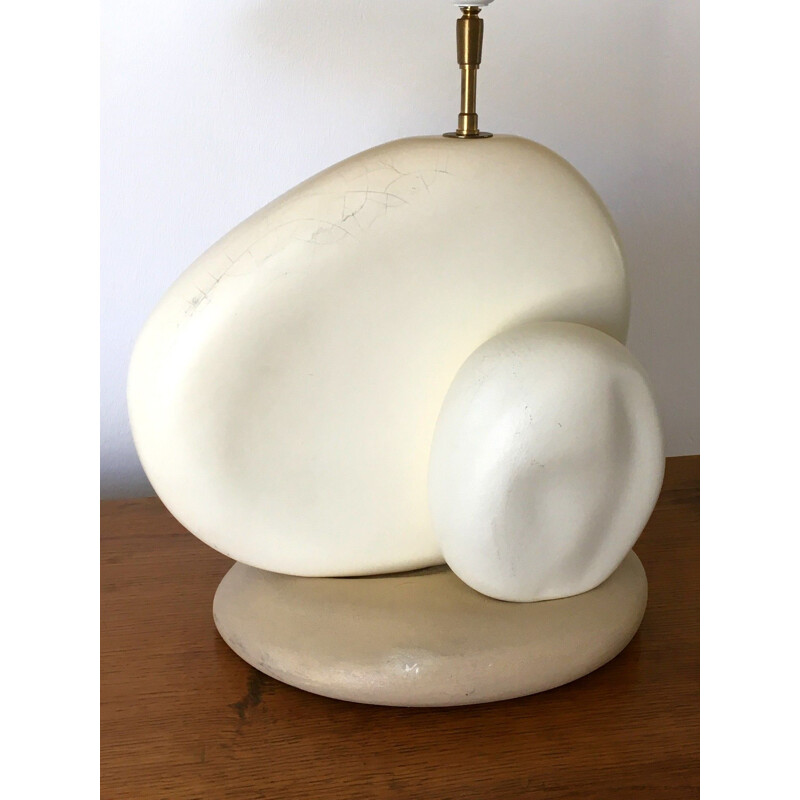 Mid century ceramic lamp by François Chatain, 1990s