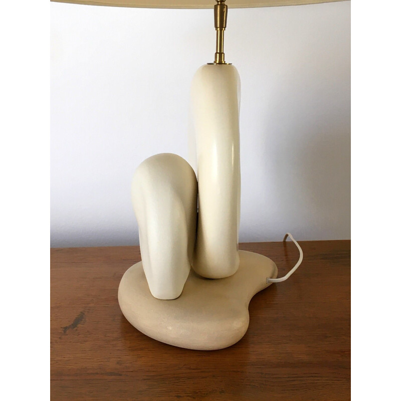 Lampe vintage en céramique de François Chatain, 1990