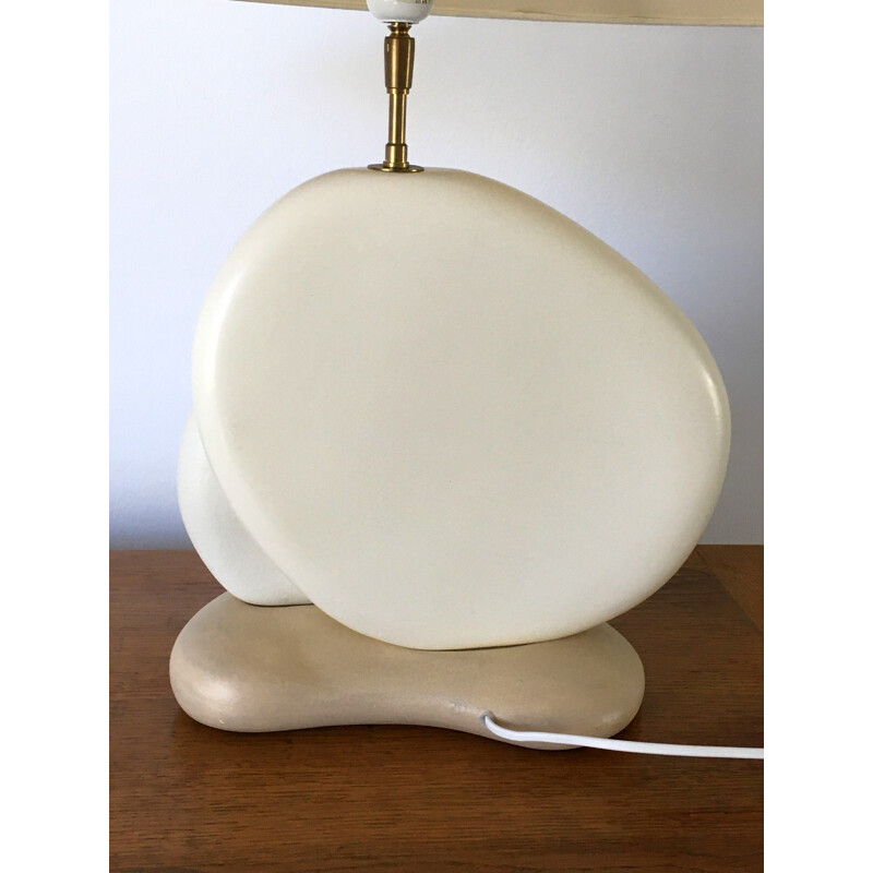 Mid century ceramic lamp by François Chatain, 1990s