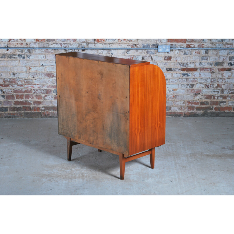 Swedish vintage teak roll-top secretary by Egon Ostergaard, 1960s