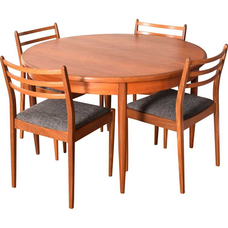 Vintage teak round meal set by by Victor Wilkins for G Plan