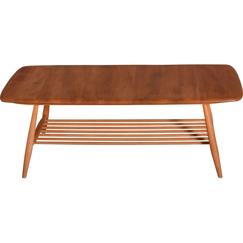 Mid century coffee table model 459 by Ercol Elm Windsor, 1960s