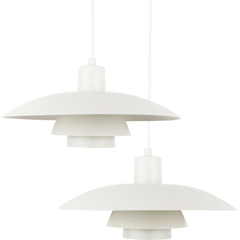 Pair of Danish vintage pendant lamps PH 43 by Poul Henningsen for Louis Poulsen, 1966