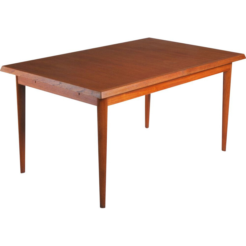 Vintage teak extensible table by Fritz Hansen, Danish 1960