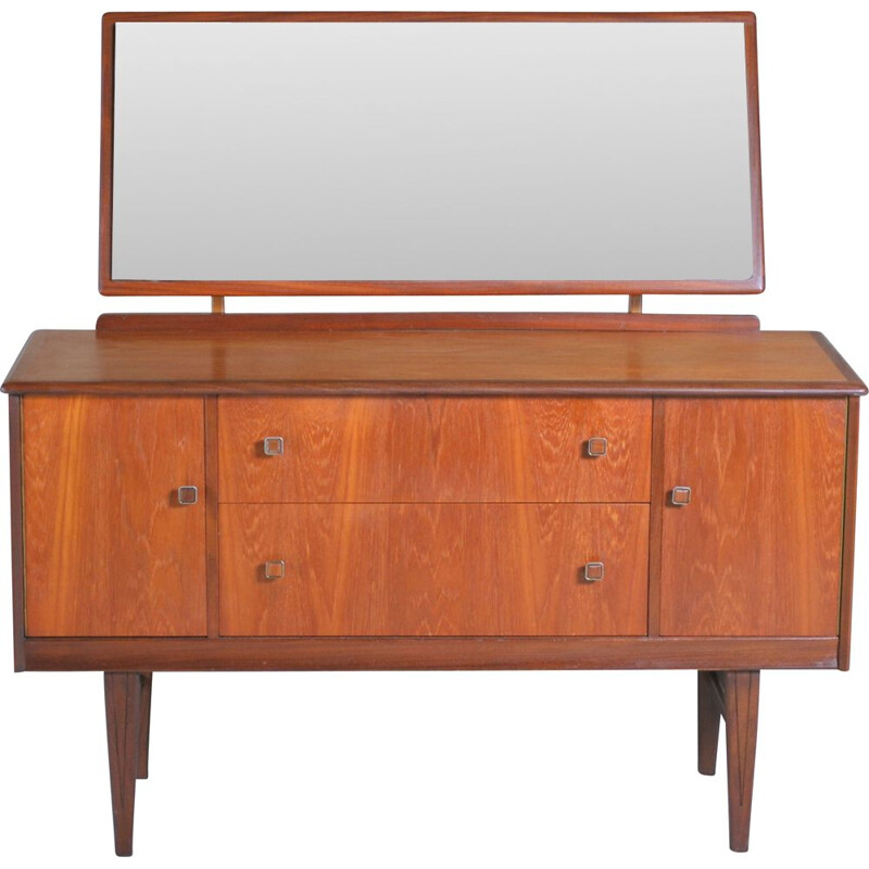 Vintage teak dressing table by Homeworthy, England 1960