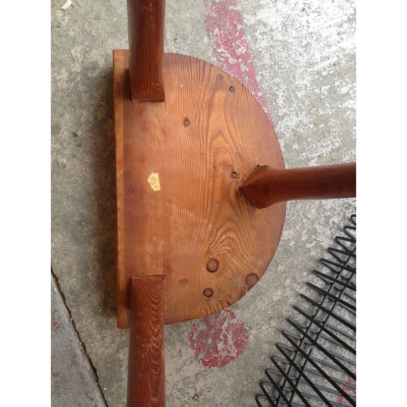 Wooden tripod stool - 1950s