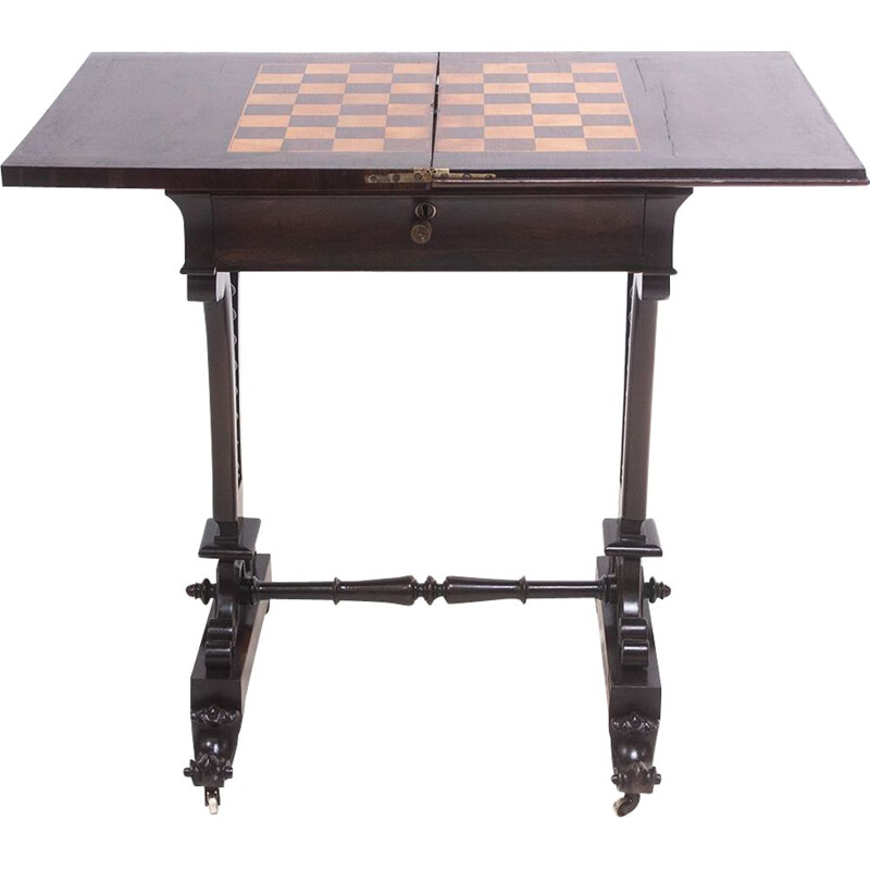 19th century victorian rosewood chess table