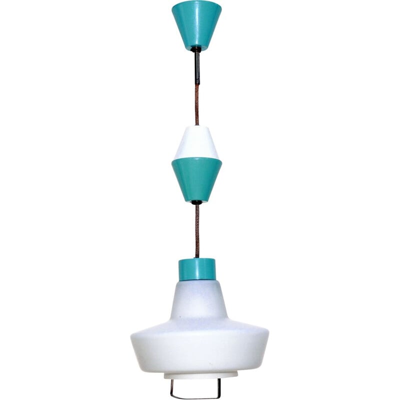 Vintage pendant lamp by Kamenický Šenov for Lustra, Czechoslovakia 1950