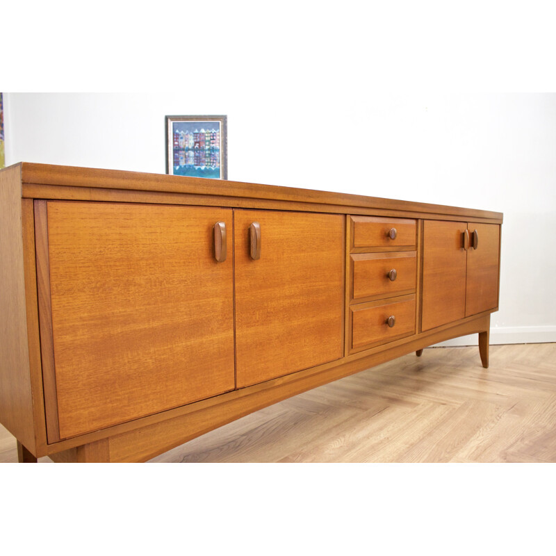 Teak vintage sideboard with 3 drawers from Greaves & Thomas, UK 1960s