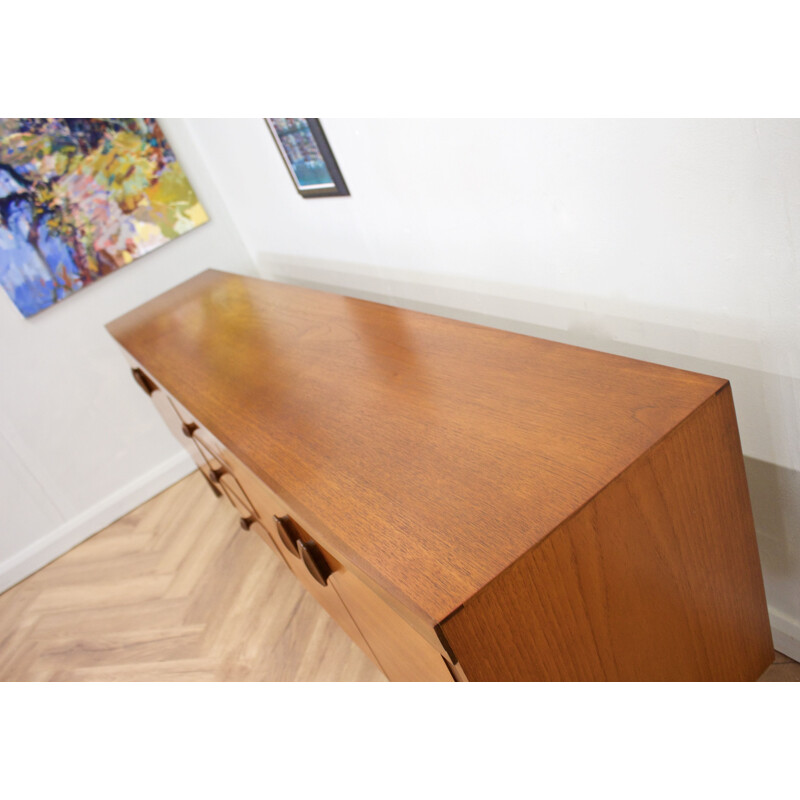 Teak vintage sideboard with 3 drawers from Greaves & Thomas, UK 1960s