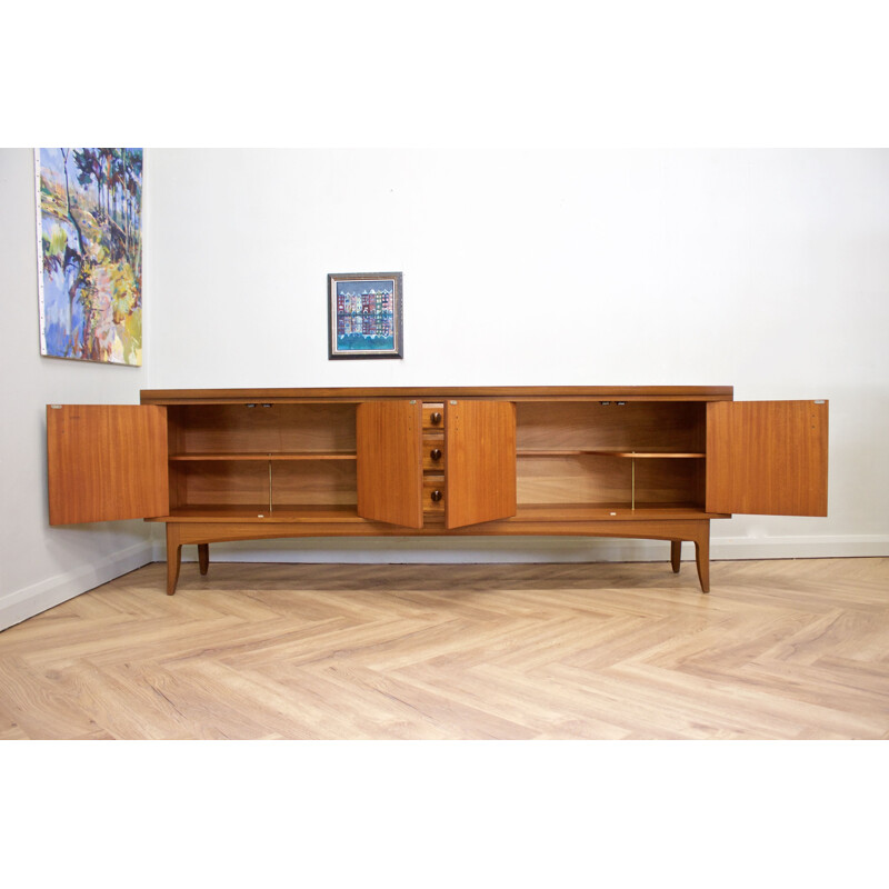 Teak vintage sideboard with 3 drawers from Greaves & Thomas, UK 1960s