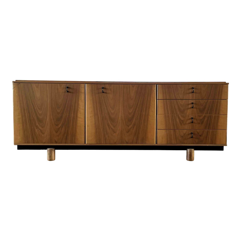 Credenza vintage Ovunque in noce di Gianfranco Frattini per Bernini, Italia 1963