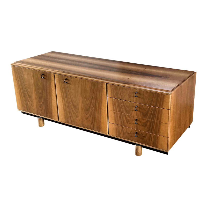 Vintage Ovunque walnut sideboard  by Gianfranco Frattini for Bernini, Italy 1963