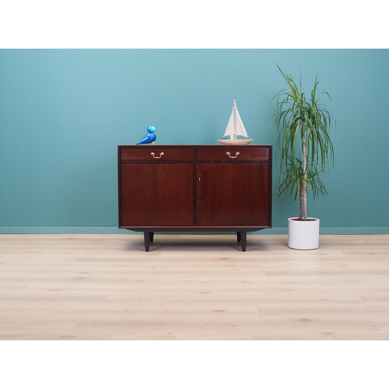 Mahogany vintage highboard, Denmark 1960s