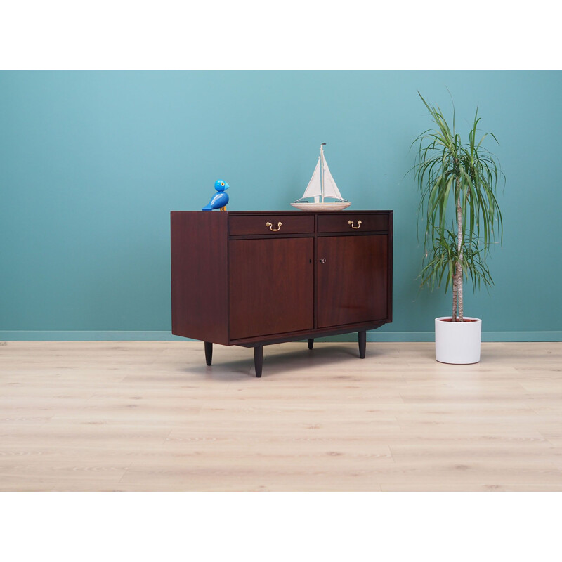 Mahogany vintage highboard, Denmark 1960s