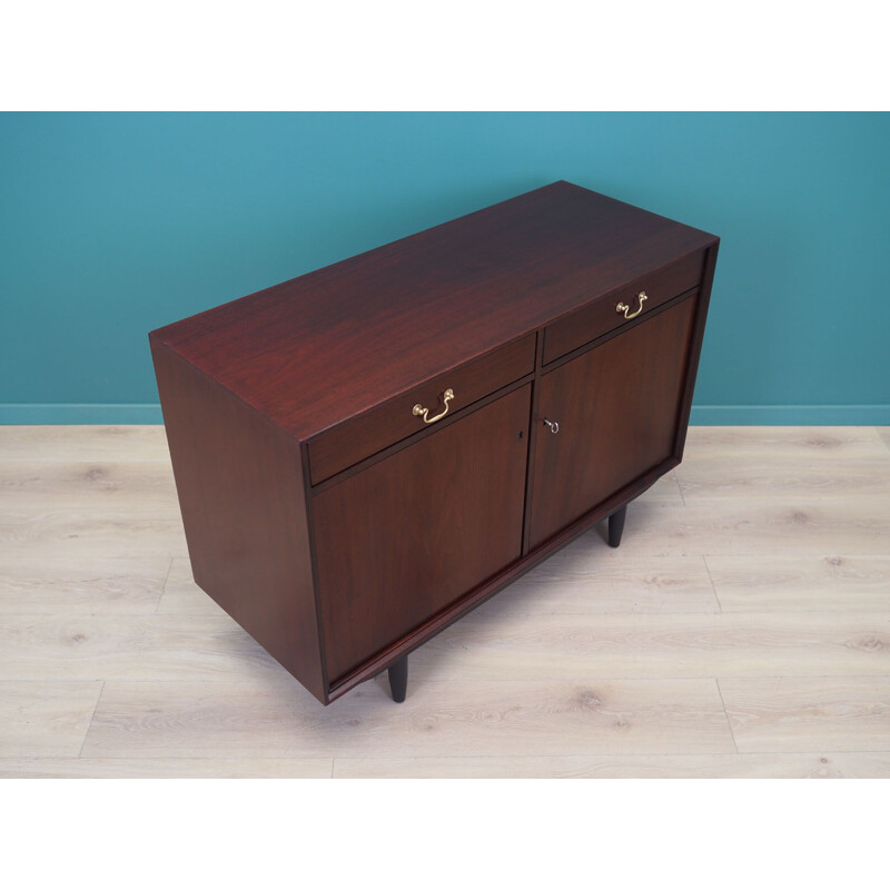 Mahogany vintage highboard, Denmark 1960s