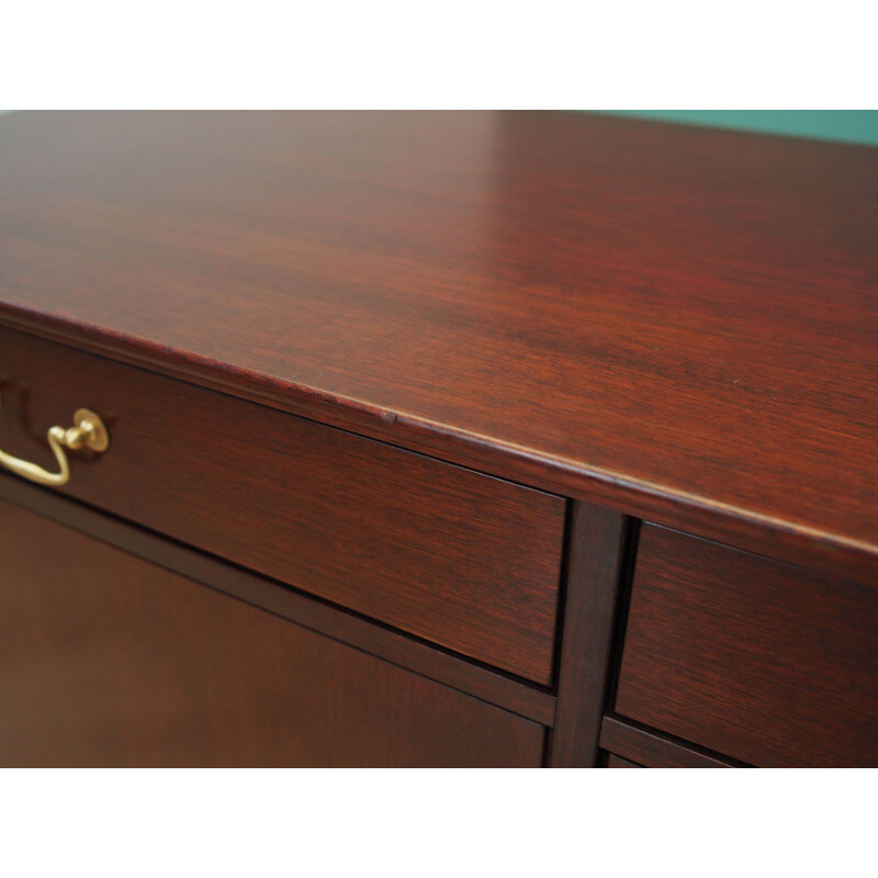 Mahogany vintage highboard, Denmark 1960s