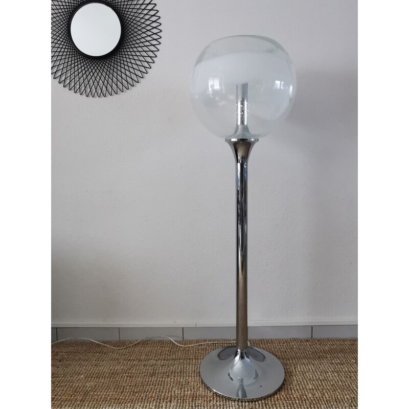 Space age floor lamp by Gino Poli and Ettore Fantasia for SOTHIS Murano