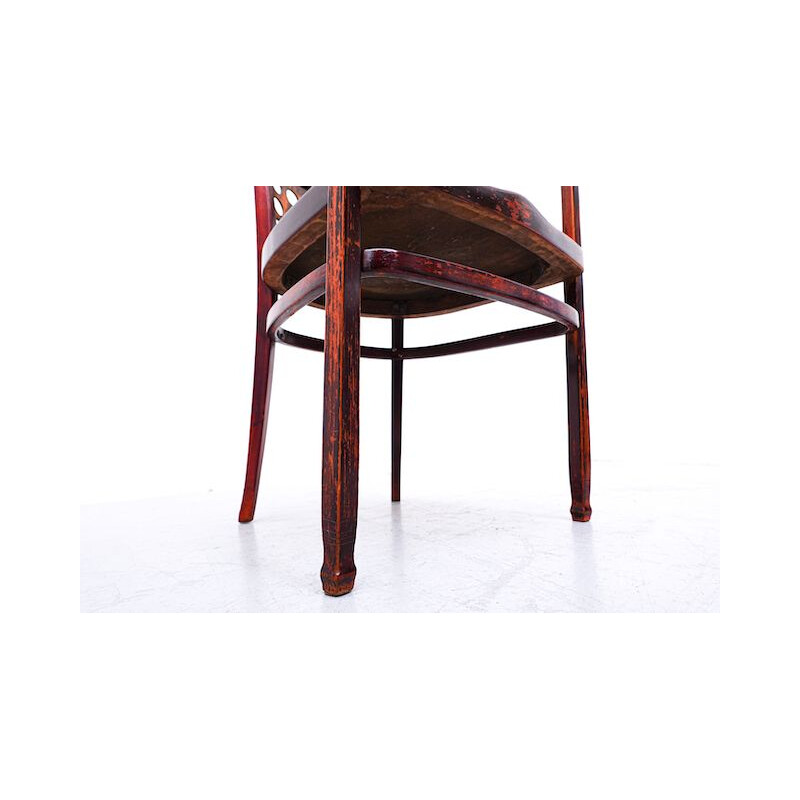 Poltrona Vintage bentwood por Otto Wagner para J