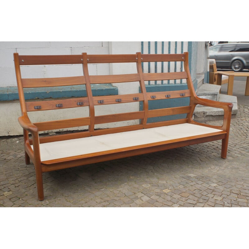 Mid century teak sofa 3-seater by Gustav Thams for Vejen Polstermøbel, Denmark 1960s